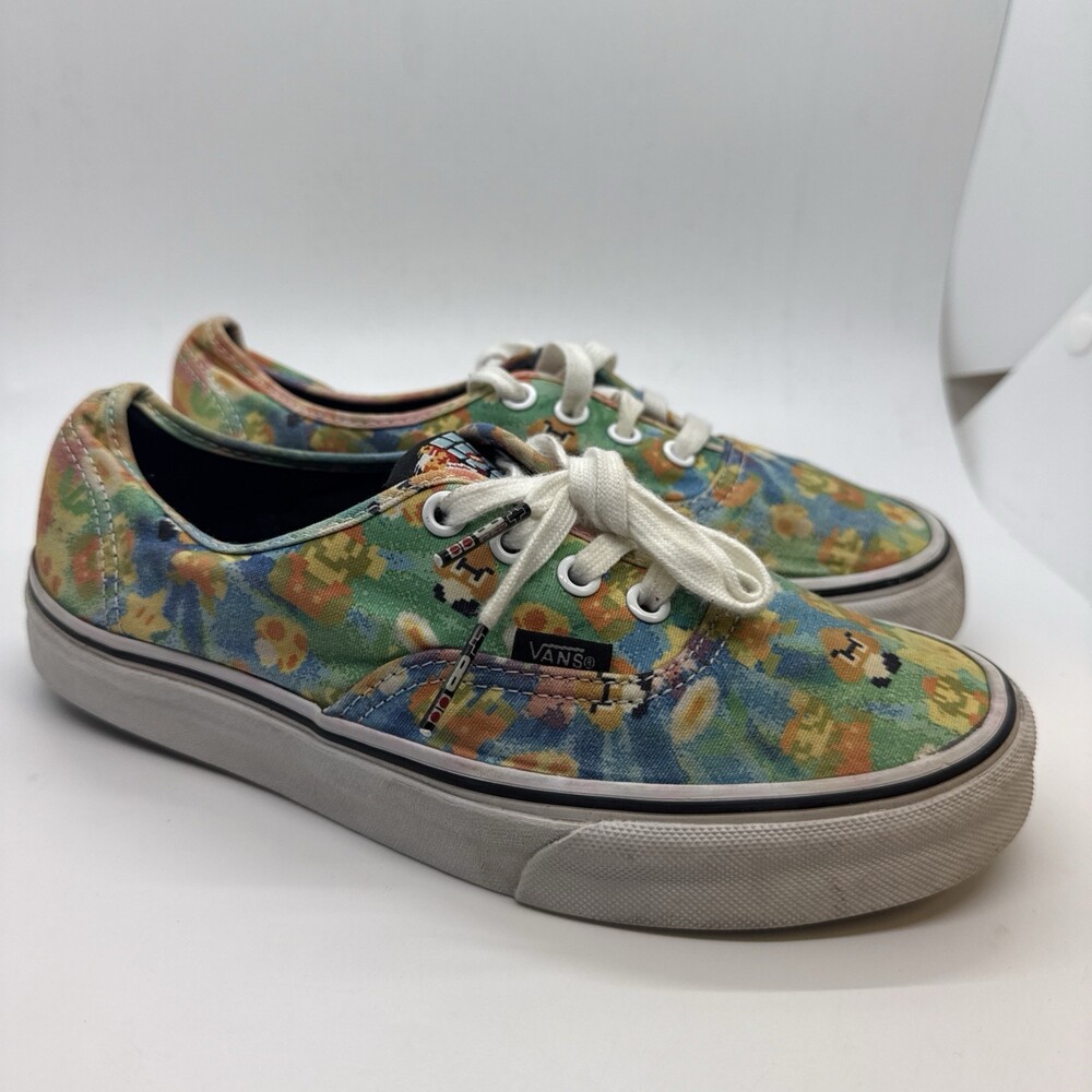 Nintendo x Vans Authentic Super Mario Bros Sneakers Womens Size 7/Mens 5.5